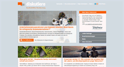 Desktop Screenshot of diskutiere.de